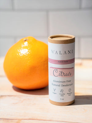 Citrus Skincare Zero Waste, Vegan Deodorant - VALANI sustainable, vegan, ethical 