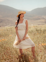 Tops Malina Asymmetrical Off Shoulder Tencel Top White - VALANI sustainable, vegan, ethical women's clothing