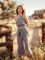 Bottoms Kosal Hemp Wrap Cropped Pants - USA - VALANI sustainable, vegan, ethical women's clothing