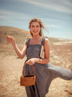 Dresses Vanna Ruffle Hemp Handkerchief Midi Dress - USA - VALANI sustainable, vegan, ethical women's clothing