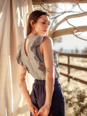 
            
                Load image into Gallery viewer, Leang Hemp Top - VALANI sustainable, vegan, ethical women&amp;#39;s clothing
            
        