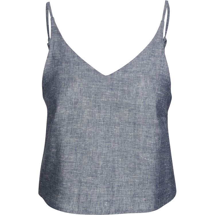 
            
                Load image into Gallery viewer, Tops Sarita Hemp Cami w/Adjustable Back Ties - USA - VALANI sustainable, vegan, ethical women&amp;#39;s clothing
            
        