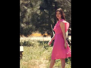 
            
                Load and play video in Gallery viewer, Sokha Banana Asymmetrical One Shoulder Midi Dress Pink
            
        