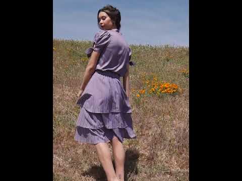 
            
                Load and play video in Gallery viewer, Chanthu Banana 3 Tiered Midi Skirt Purple
            
        