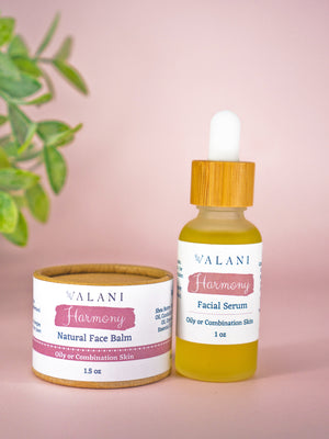 
            
                Load image into Gallery viewer, all natural, vegan face balm with vegan facial serum
            
        
